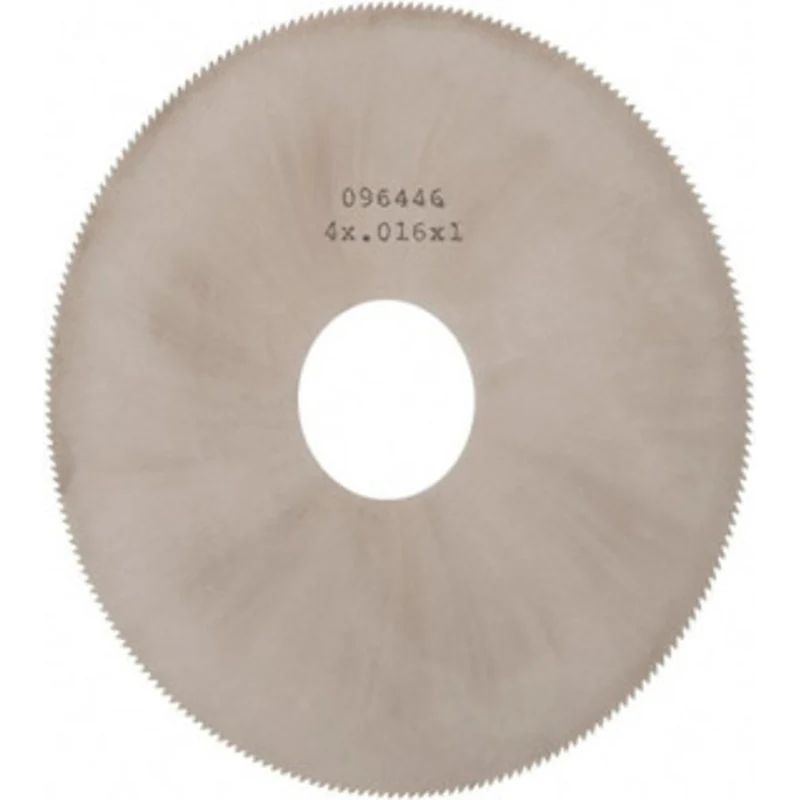 Made in USA 4 Diam x 0.016 Blade Thickness, 1 Arbor Hole Diam, 220 Teeth, Solid Carbide Jewelers Saw Uncoated X1E0162...